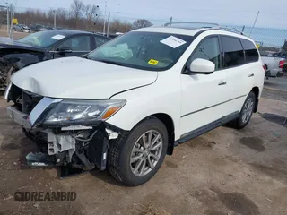 2015 Nissan Pathfinder Platinum with VIN 5N1AR2MN0FC648839, listed as a IAAI auction lot 41954795 with 123,730 mi miles and . Bid and sale history available at DreamBid. Image 18.
