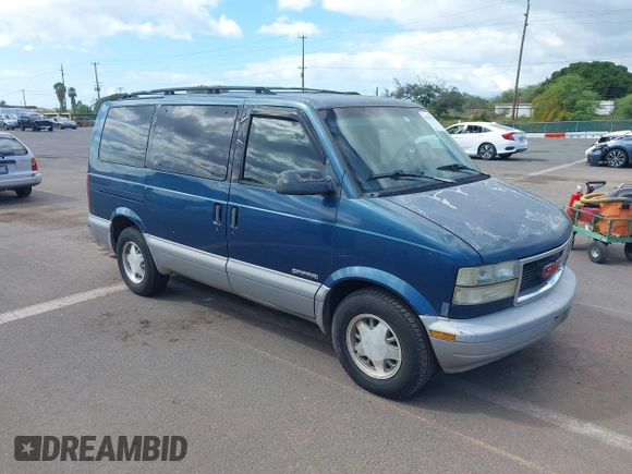 2000 GMC Safari Passenger with VIN 1GKDM19W3YB516456, listed as a IAAI auction lot 41653733 with 168,265 mi miles. Bid and sale history available at carsss.com. Image 1.