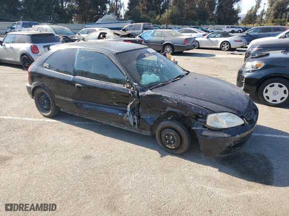 1999 Honda Civic DX with VIN 2HGEJ6447XH103779, listed as a Copart auction lot 78211544 with 276,382 mi miles and Salvage Title. Bid and sale history available at carsss.com. Image 4.