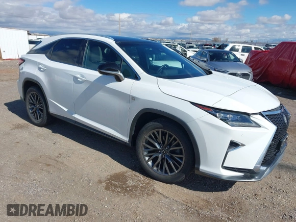 2016 Lexus RX 350 with VIN 2T2BZMCA6GC037432, listed as a IAAI auction lot 41610807 with 126,997 mi miles and . Bid and sale history available at DreamBid. Image 1.