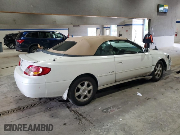 2002 Toyota Solara SE with VIN 2T1FF28P32C599054, listed as a Copart auction lot 51360295 with 293,688 mi miles and Salvage Title. Bid and sale history available at DreamBid. Image 3.