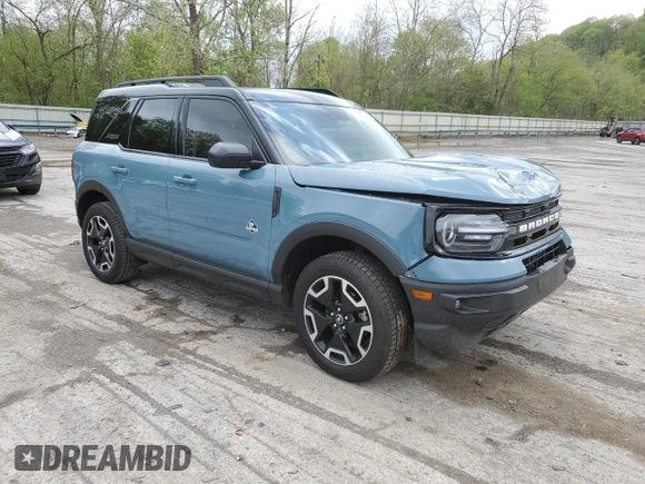 2021 Ford Bronco Sport Outer Banks with VIN 3FMCR9C61MRB08300, listed as a Copart auction lot 55614415 with 54,230 mi miles and Salvage title. Bid and sale history available at DreamBid. Image 4.