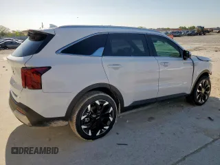 2025 Kia Sorento EX z VIN 5XYRH4JF8SG351780, wystawiony jako Copart lot #52129535 z przebiegiem 1 303 mil mil oraz Szkoda całkowita • Salvage title. Historia ofert i sprzedaży dostępna na DreamBid. Obrazek 3.