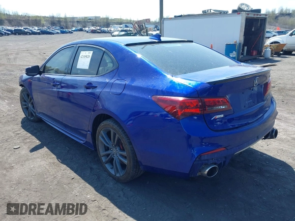 2018 Acura TLX w/A-SPEC Pkg with VIN 19UUB3F65JA006107, listed as a IAAI auction lot 42105820 with 129,268 mi miles and . Bid and sale history available at DreamBid. Image 3.
