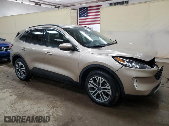 2020 Ford Escape SEL z VIN 1FMCU9H64LUC28297, wystawiony jako Copart lot #58693515 z przebiegiem 57 038 mil mil oraz Szkoda całkowita • Salvage title. Historia ofert i sprzedaży dostępna na DreamBid. Obrazek 4.