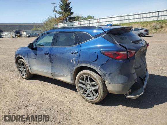 2022 Chevrolet Blazer LT z VIN 3GNKBHR45NS188982, wystawiony jako Copart lot #54539855 z przebiegiem 38 169 mil mil oraz Szkoda całkowita • Salvage title. Historia ofert i sprzedaży dostępna na DreamBid. Obrazek 2.