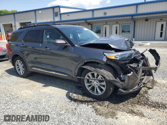 2020 Ford Explorer XLT with VIN 1FMSK8DH7LGA61080, listed as a Copart auction lot 52371865 with 74,027 mi miles and Salvage Title. Bid and sale history available at DreamBid. Image 4.