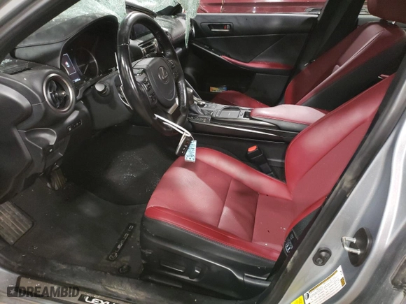 2021 Lexus IS with VIN JTHC81F20M5047475, listed as a Copart auction lot 66626934 with 32,970 mi miles and Salvage Title. Bid and sale history available at carsss.com. Image 7.