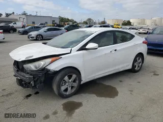 2013 Hyundai Elantra GLS with VIN 5NPDH4AE8DH380287, listed as a Copart auction lot 53376545 with 207,167 mi miles and Salvage Title. Bid and sale history available at carsss.com. Image 1.