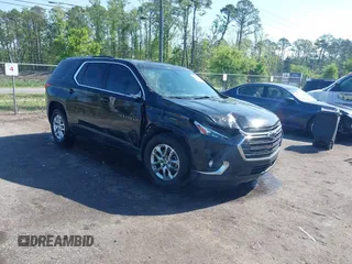 2018 Chevrolet Traverse LT Cloth with VIN 1GNERGKW2JJ149471, listed as a IAAI auction lot 41997231 with 93,371 mi miles. Bid and sale history available at carsss.com. Image 1.