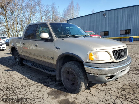 2001 Ford F-150 SuperCrew XLT with VIN 1FTRW08W71KD54778, listed as a Copart auction lot 44653415 with 0 mi miles and Salvage Title. Bid and sale history available at carsss.com. Image 4.