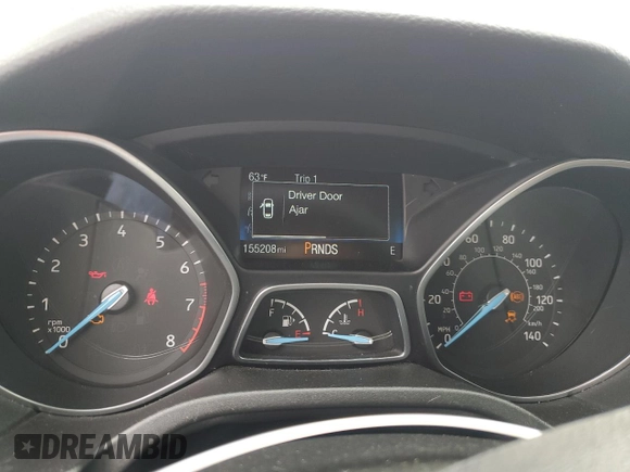 2018 Ford Focus SE with VIN 1FADP3FE6JL276125, listed as a Copart auction lot 59358325 with 155,208 mi miles and Salvage title. Bid and sale history available at DreamBid. Image 9.