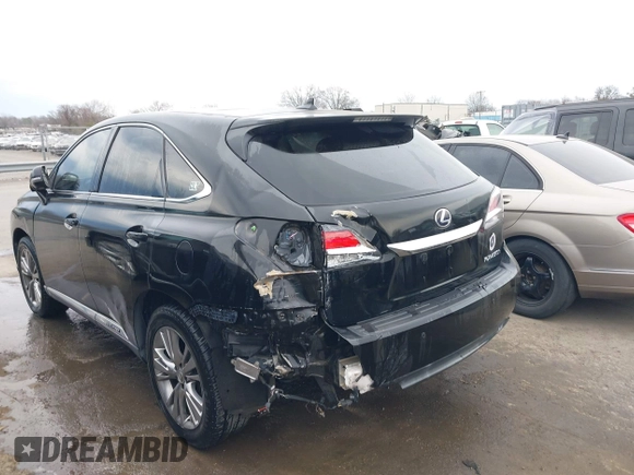 2013 Lexus RX with VIN JTJZB1BA3D2007447, listed as a IAAI auction lot 41690121 with 157,738 mi miles. Bid and sale history available at carsss.com. Image 3.