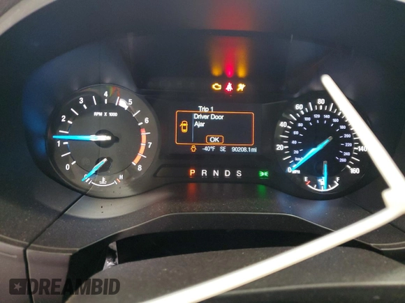 2018 Ford Edge SE with VIN 2FMPK4G97JBB03299, listed as a Copart auction lot 54494305 with 90,208 mi miles and Salvage title. Bid and sale history available at DreamBid. Image 9.