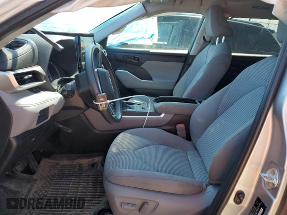 2020 Toyota Highlander L with VIN 5TDCZRAH2LS507172, listed as a Copart auction lot 51814455 with 46,827 mi miles and Salvage title. Bid and sale history available at DreamBid. Image 7.