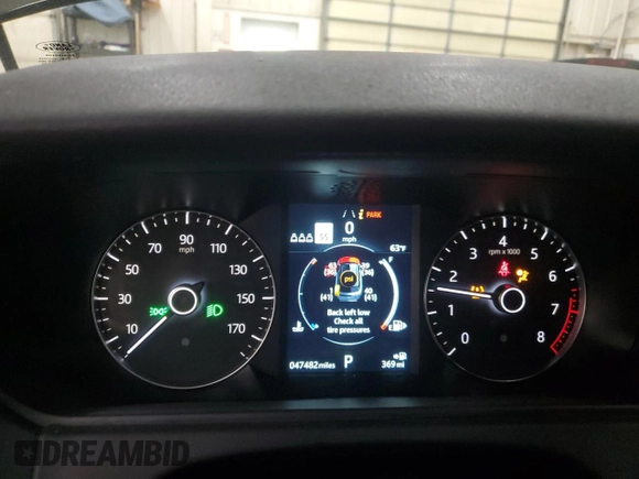 2020 Land Rover Range Rover Velar S z VIN SALYB2EX3LA287145, wystawiony jako Copart lot #56004615 z przebiegiem 47 482 mil mil oraz Szkoda całkowita • Salvage title. Historia ofert i sprzedaży dostępna na DreamBid. Obrazek 9.