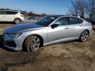 2021 Acura TLX w/Advance Package with VIN 19UUB6F65MA001513, listed as a Copart auction lot 42853595 with 65,051 mi miles and Salvage Title. Bid and sale history available at carsss.com. Image 1.