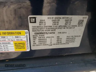 2016 GMC Acadia SLT with VIN 1GKKRRKD7GJ144754, listed as a Copart auction lot 49468005 with 134,498 mi miles and Salvage Title. Bid and sale history available at carsss.com. Image 13.