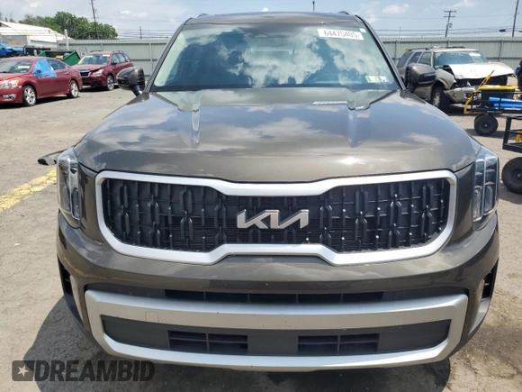 2023 Kia Telluride EX X-Line with VIN 5XYP3DGC2PG355687, listed as a Copart auction lot 64475405 with 37,565 mi miles and Salvage title. Bid and sale history available at DreamBid. Image 5.