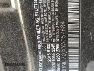 2000 Mercedes-Benz S 320/430/500 z VIN WDBNG70JXYA057684, wystawiony jako Copart lot #85606154 z przebiegiem Nie podano mil oraz Szkoda całkowita • Salvage title. Historia ofert i sprzedaży dostępna na DreamBid. Obrazek 12.