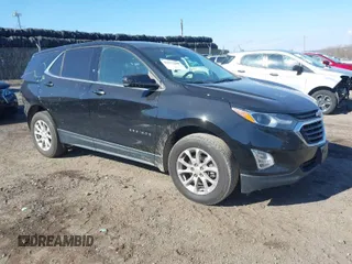 2019 Chevrolet Equinox LT z VIN 2GNAXUEV9K6190524, wystawiony jako IAAI lot #41672580 z przebiegiem 94 654 mil mil oraz . Historia ofert i sprzedaży dostępna na DreamBid. Obrazek 1.