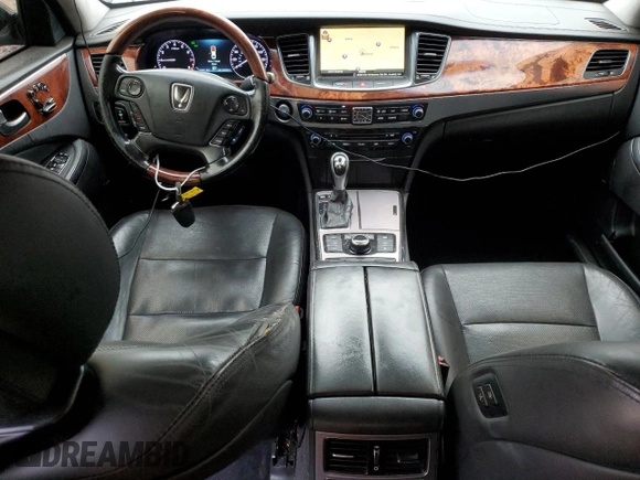 2015 Hyundai Equus Ultimate z VIN KMHGH4JH6FU099424, wystawiony jako Copart lot #80129674 z przebiegiem 145 420 mil mil oraz Szkoda całkowita • Salvage title. Historia ofert i sprzedaży dostępna na DreamBid. Obrazek 8.