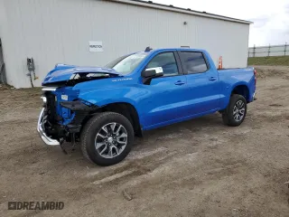 2025 Chevrolet Silverado 1500 LT with VIN 1GCPKKEK6SZ197964, listed as a Copart auction lot 51130655 with 1,058 mi miles and Salvage Title. Bid and sale history available at carsss.com. Image 1.