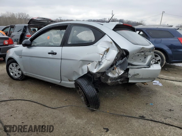 2007 Hyundai Accent GS with VIN KMHCM36C17U041160, listed as a Copart auction lot 45199895 with 225,096 mi miles and Non Repairable. Bid and sale history available at carsss.com. Image 2.