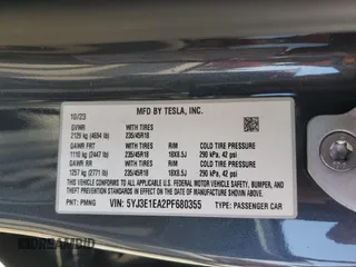 2023 Tesla Model 3 z VIN 5YJ3E1EA2PF680355, wystawiony jako Copart lot #60760225 z przebiegiem 17 270 mil mil oraz Szkoda całkowita • Salvage title. Historia ofert i sprzedaży dostępna na DreamBid. Obrazek 12.