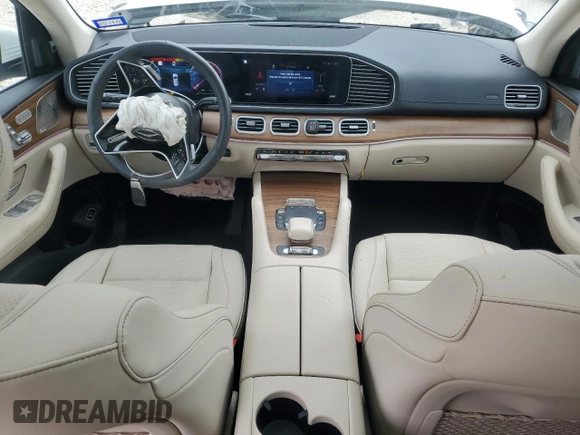 2024 Mercedes-Benz GLS 450 with VIN 4JGFF5KE8RB125341, listed as a Copart auction lot 43917165 with 17,544 mi miles and Salvage title. Bid and sale history available at DreamBid. Image 8.