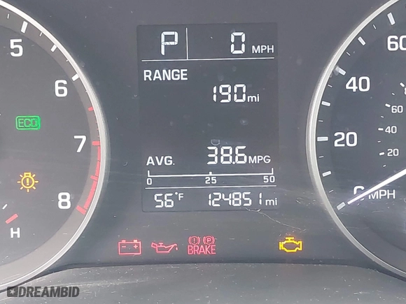 2018 Hyundai Elantra SE with VIN KMHD74LF3JU659748, listed as a IAAI auction lot 41971050 with 124,851 mi miles. Bid and sale history available at carsss.com. Image 16.