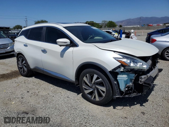 2016 Nissan Murano Platinum z VIN 5N1AZ2MG2GN140945, wystawiony jako Copart lot #56232255 z przebiegiem 81 321 mil mil oraz Szkoda całkowita • Salvage title. Historia ofert i sprzedaży dostępna na DreamBid. Obrazek 4.