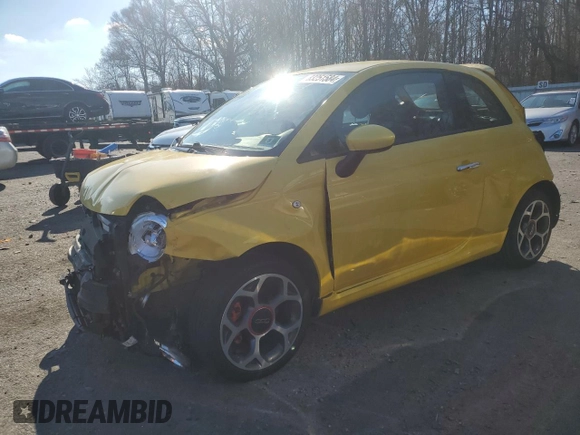 2016 FIAT 500 Sport z VIN 3C3CFFBR5GT144820, wystawiony jako Copart lot #83251584 z przebiegiem 100 009 mil mil oraz Szkoda całkowita • Salvage title. Historia ofert i sprzedaży dostępna na DreamBid. Obrazek 1.