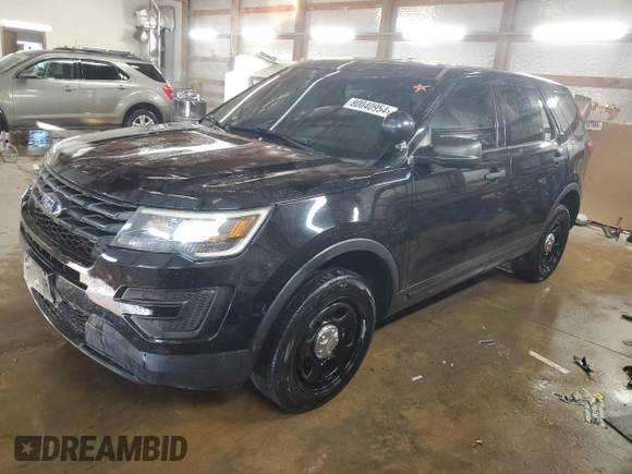 2016 Ford Utility Police Interceptor with VIN 1FM5K8AR4GGA63806, listed as a Copart auction lot 80040954 with 167,168 mi miles and Salvage Title. Bid and sale history available at carsss.com. Image 1.