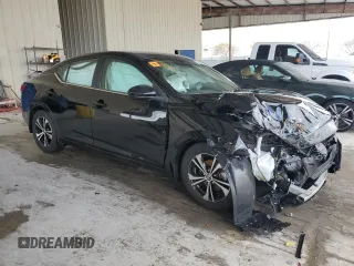 2022 Nissan Sentra SV with VIN 3N1AB8CV3NY298872, listed as a Copart auction lot 52895515 with 18,819 mi miles and Non Repairable. Bid and sale history available at DreamBid. Image 4.