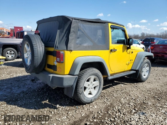 2008 Jeep Wrangler X with VIN 1J4FA24148L555401, listed as a Copart auction lot 50293555 with 155,022 mi miles and Salvage Title. Bid and sale history available at DreamBid. Image 3.