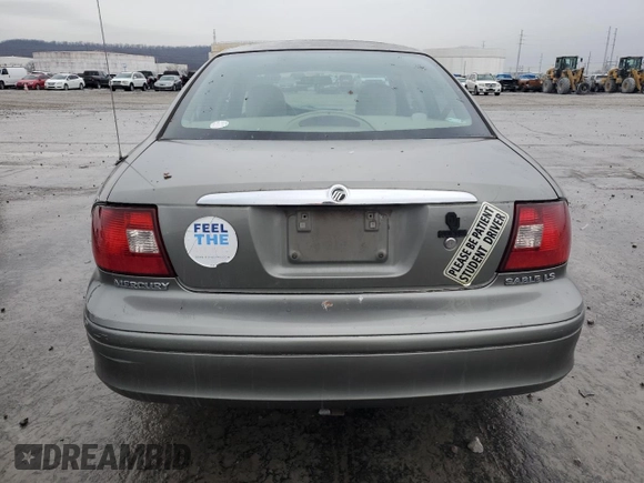 2001 Mercury Sable LS with VIN 1MEHM55SX1G608761, listed as a Copart auction lot 43158475 with 184,120 mi miles and Salvage Title. Bid and sale history available at DreamBid. Image 6.