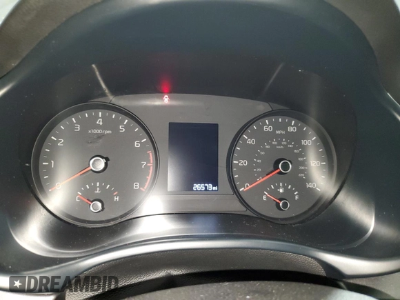 2023 Kia Rio S with VIN 3KPA24AD0PE603054, listed as a Copart auction lot 42997495 with 26,573 mi miles and Salvage Title. Bid and sale history available at carsss.com. Image 9.