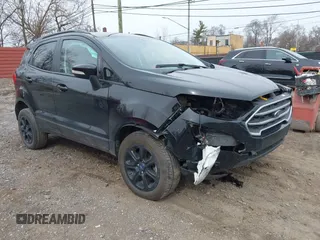 2021 Ford EcoSport SE z VIN MAJ6S3GL2MC416907, wystawiony jako IAAI lot #41814690 z przebiegiem 46 429 mil mil oraz . Historia ofert i sprzedaży dostępna na DreamBid. Obrazek 1.