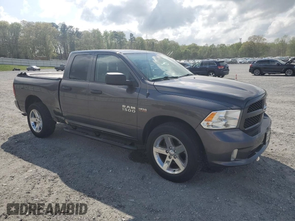 2018 Ram 1500 Tradesman with VIN 1C6RR7FT3JS301365, listed as a Copart auction lot 51292345 with 69,543 mi miles and Salvage title. Bid and sale history available at DreamBid. Image 4.