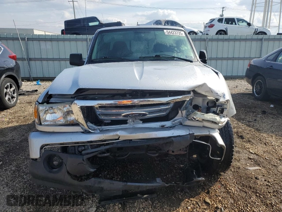 2009 Ford Ranger XLT with VIN 1FTZR45E89PA46348, listed as a Copart auction lot 54423735 with 96,057 mi miles and Salvage title. Bid and sale history available at DreamBid. Image 5.
