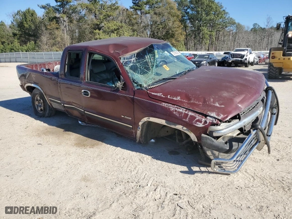 2000 Chevrolet Silverado 1500 LT with VIN 1GCEK19T8YE409350, listed as a Copart auction lot 87868085 with 0 mi miles and Salvage Title. Bid and sale history available at carsss.com. Image 4.
