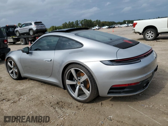 2024 Porsche 911 Carrera with VIN WP0AA2A96RS207083, listed as a Copart auction lot 81538594 with 5,237 mi miles and Salvage Title. Bid and sale history available at carsss.com. Image 2.
