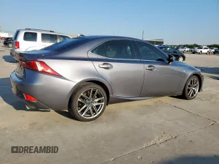 2015 Lexus IS 250 with VIN JTHBF1D25F5066322, listed as a Copart auction lot 55845715 with 78,881 mi miles and Salvage title. Bid and sale history available at DreamBid. Image 3.