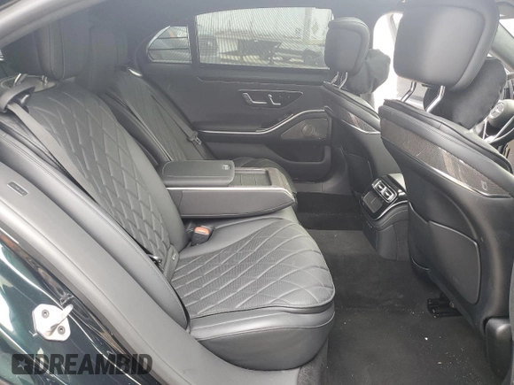 2021 Mercedes-Benz S 580 with VIN W1K6G7GB6MA042104, listed as a Copart auction lot 49778905 with 13,535 mi miles and Salvage Title. Bid and sale history available at DreamBid. Image 10.