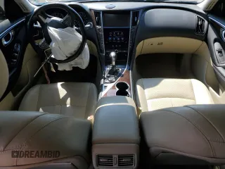 2015 Infiniti Q50 Premium with VIN JN1BV7ARXFM406453, listed as a Copart auction lot 54661515 with 77,298 mi miles and Salvage Title. Bid and sale history available at carsss.com. Image 8.