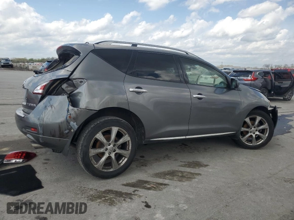 2014 Nissan Murano SV with VIN JN8AZ1MU9EW404355, listed as a Copart auction lot 51905065 with Not Provided miles and Salvage Title. Bid and sale history available at DreamBid. Image 3.