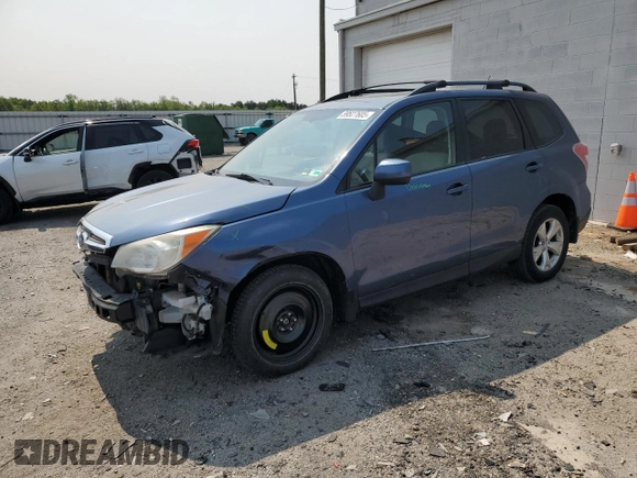 2014 Subaru Forester Premium z VIN JF2SJAEC3EH506575, wystawiony jako Copart lot #59527605 z przebiegiem 100 661 mil mil oraz Czysty tytuł • Clean title. Historia ofert i sprzedaży dostępna na DreamBid. Obrazek 1.