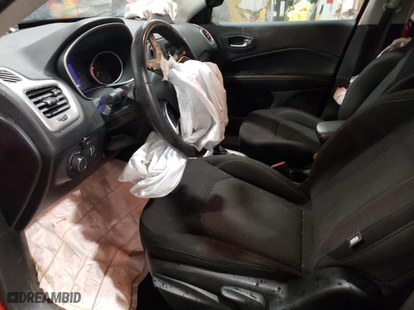 2020 Jeep Compass Sport with VIN 3C4NJDAB5LT242817, listed as a Copart auction lot 86142684 with 108,774 mi miles and Salvage Title. Bid and sale history available at carsss.com. Image 7.