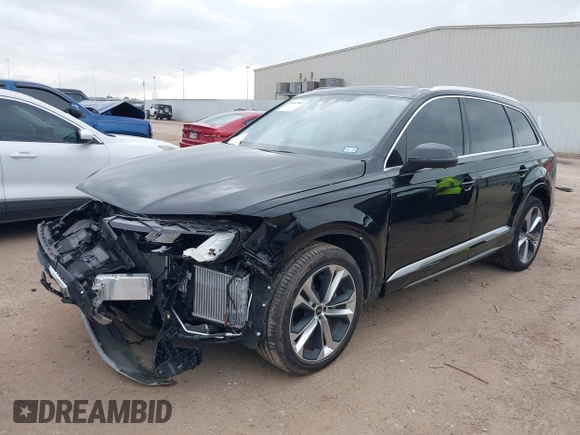 2023 Audi Q7 Premium Plus with VIN WA1LXBF71PD026788, listed as a IAAI auction lot 41687983 with 20,462 mi miles. Bid and sale history available at carsss.com. Image 2.